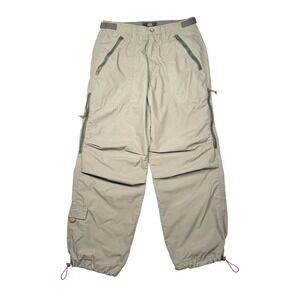 Vintage Y2K Route 66 Polyester Pants Mens 34x30 Khaki - Skateboarding